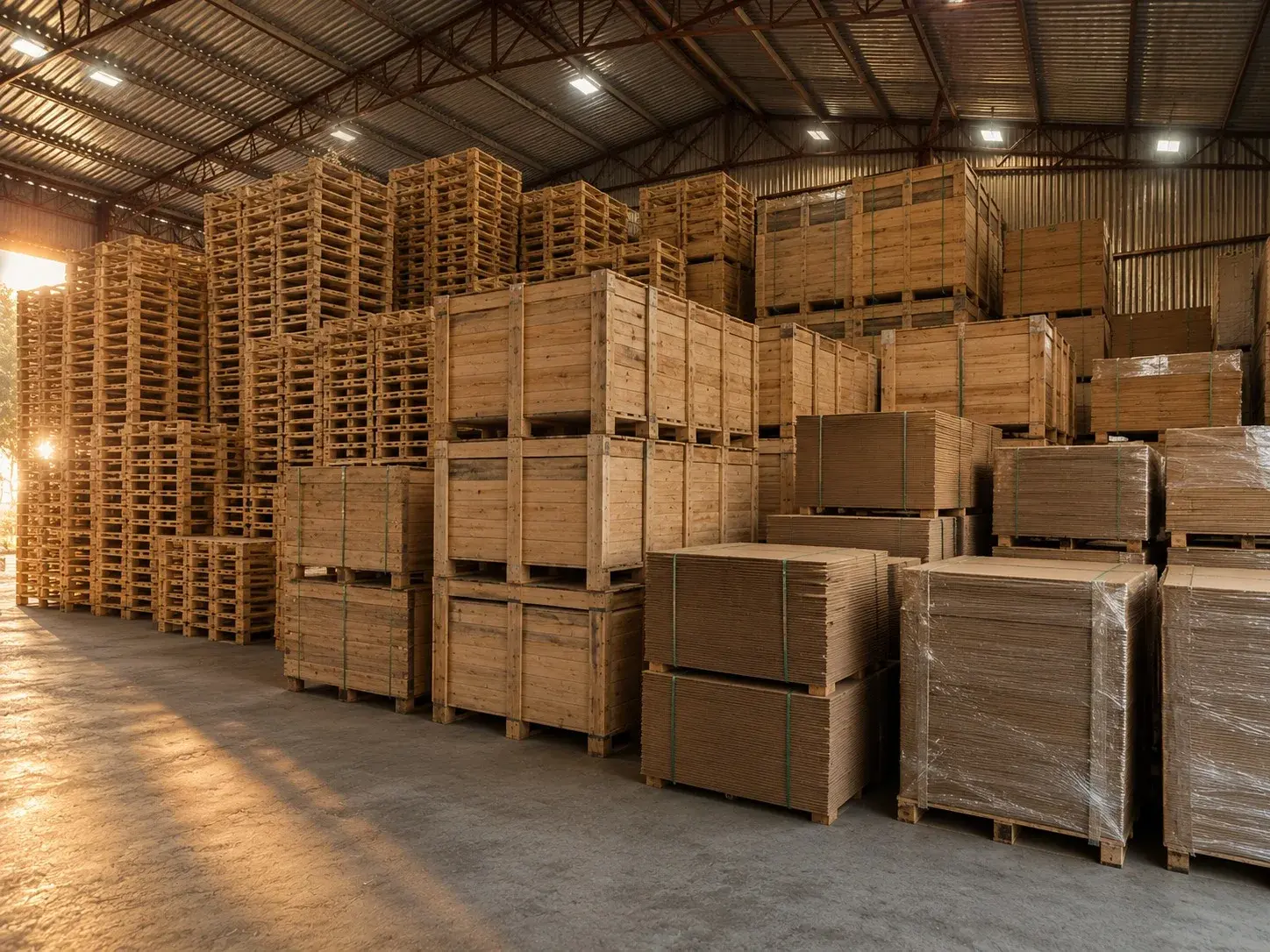 Pallets Novos e Embalagens de Madeira Sobre Medida
